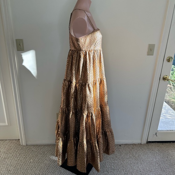Scotch And Soda Metallic Seersucker Maxi Dress - Picture 13 of 17